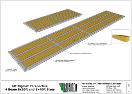 rig mat 4 beam 8 ft wide detail drawing