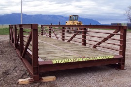 bridge with removable handrail